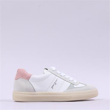 Paul Green T Toe Gumsole Trainer - Off White Combi